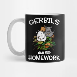 Gerbils Ate My Homework Mouse Pet Student Mug